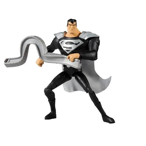 DC Multiverse – Superman (traje negro, estilo serie animada) Figura de acción a escala de 7 pulgadas (UPC: 787926151916)