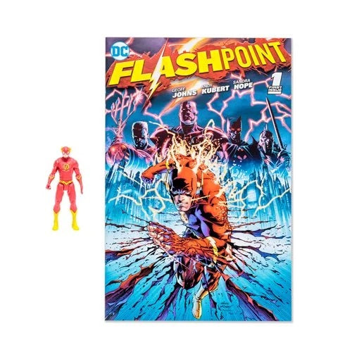 3" Scale Action Figure – The Flash with Flashpoint No. 1 Comic Book (UPC: 787926158410)-3