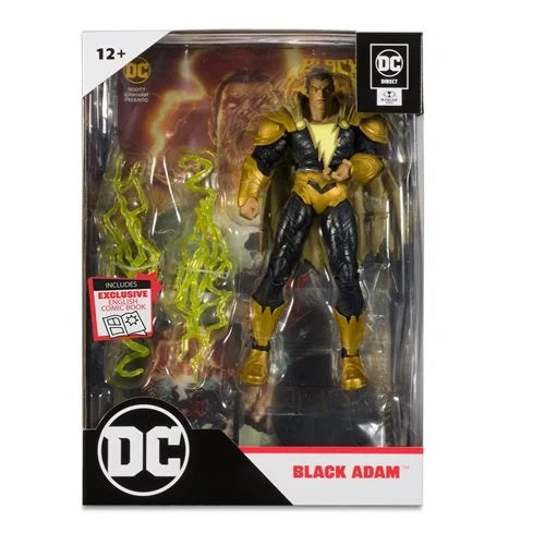 DC Direct Page Punchers – Black Adam 7" Action Figure with Comic Book (UPC: 787926159011)