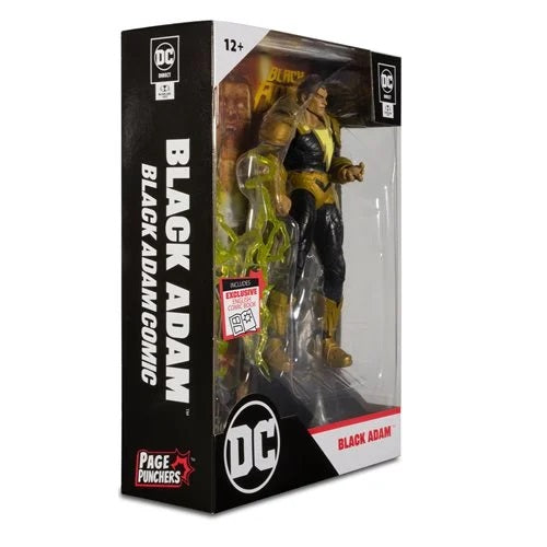 DC Direct Page Punchers – Black Adam 7" Action Figure with Comic Book (UPC: 787926159011)