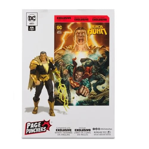 DC Direct Page Punchers – Black Adam 7" Action Figure with Comic Book (UPC: 787926159011)