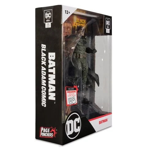 DC Page Punchers – Figura de acción de 7 pulgadas de Black Adam Batman con cómic (UPC: 787926159028)