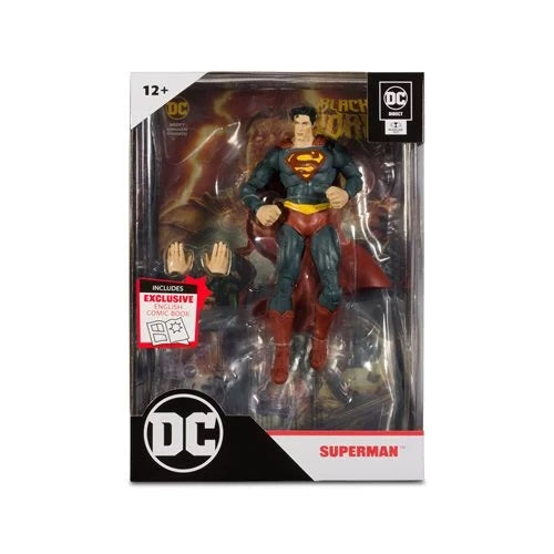 Superman - Figura de acción Page Punchers de 7" con cómic de Black Adam (UPC: 787926159035)