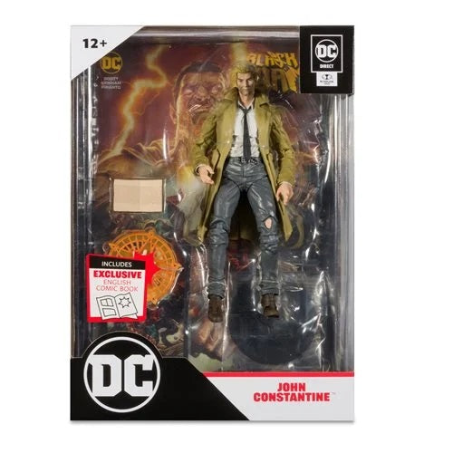 DC Multiverse – John Constantine 7-Inch Action Figure with Black Adam Comic Book (UPC: 787926159042)