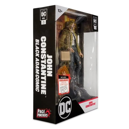 DC Multiverse – John Constantine 7-Inch Action Figure with Black Adam Comic Book (UPC: 787926159042)