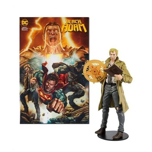 DC Multiverse – John Constantine 7-Inch Action Figure with Black Adam Comic Book