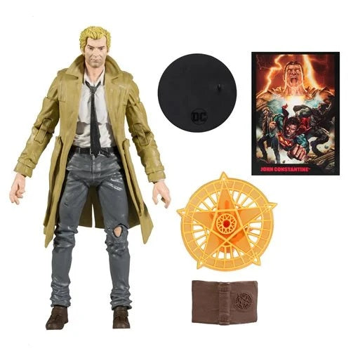 DC Multiverse – John Constantine 7-Inch Action Figure with Black Adam Comic Book (UPC: 787926159042)