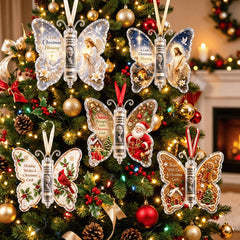 Christmas Butterfly Cash Gift Ornament-1