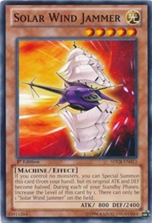 Solar Wind Jammer (SDCR-EN013) - Structure Deck: Cyber Dragon Revolution 1st Edition-1