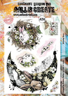 AALL and Create Stamp Set - 794 - Blossomy Hares-1