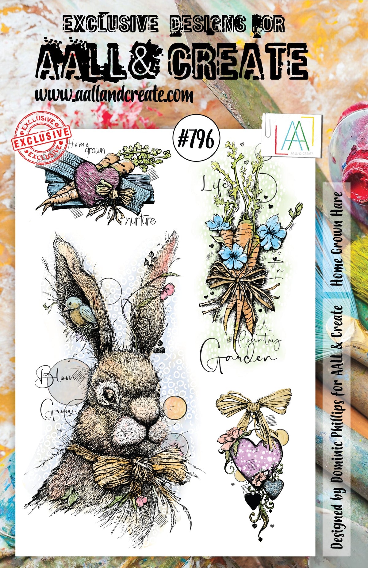 AALL and Create Stamp Set - 796 - Home Grown Hare-1