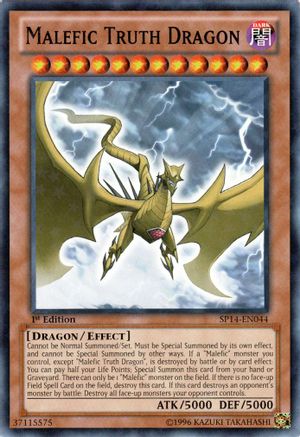 Malefic Truth Dragon (Starfoil) (SP14-EN044) - Star Pack 2014 1st Edition-1