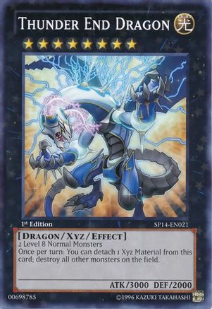 Thunder End Dragon (Starfoil) (SP14-EN021) - Star Pack 2014 1st Edition-1