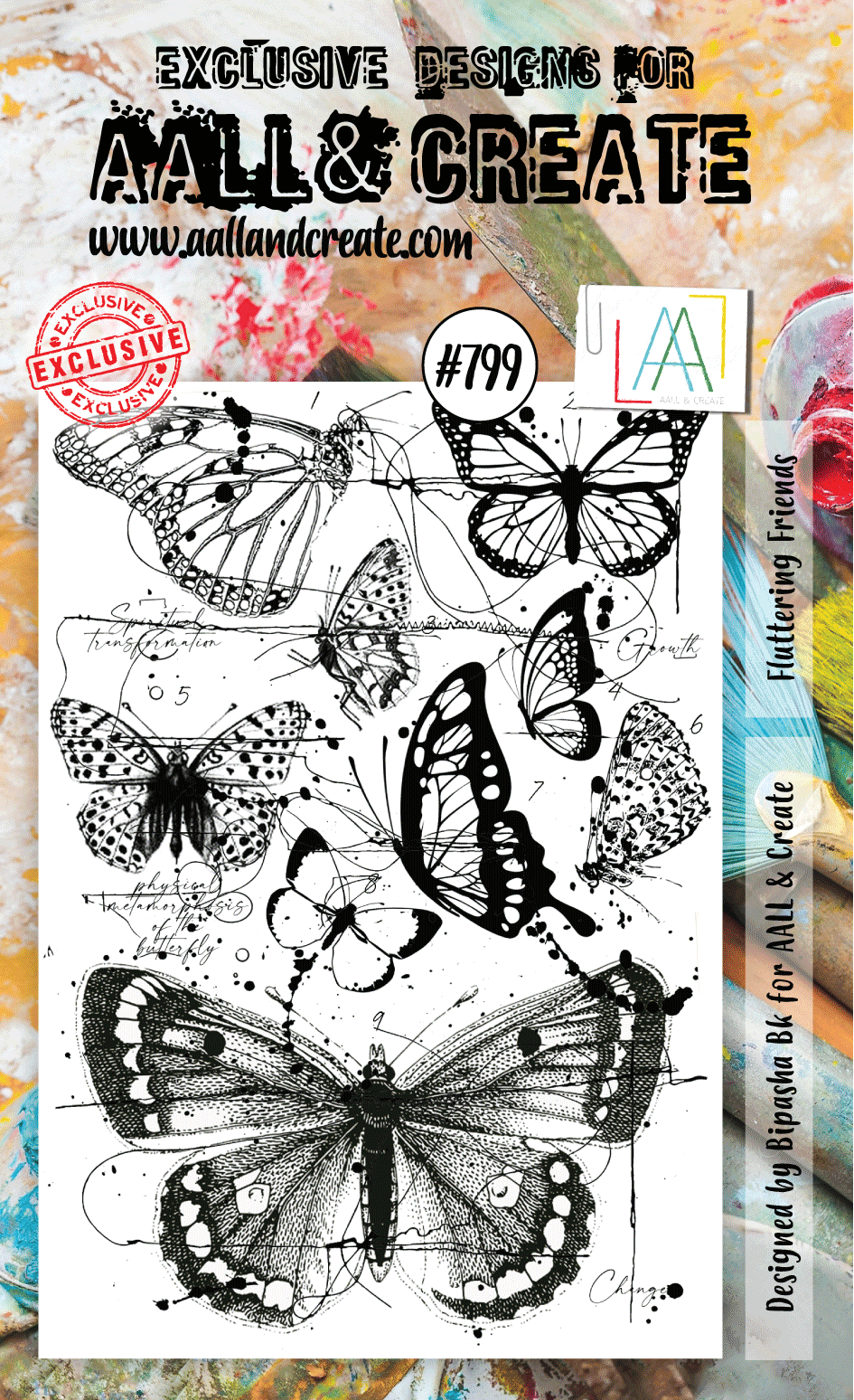 AALL and Create Stamp Set - 799 - Fluttering Friends-1