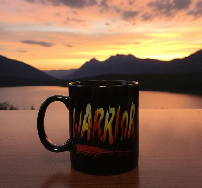 Southwestern Style Black Ceramic mug-2