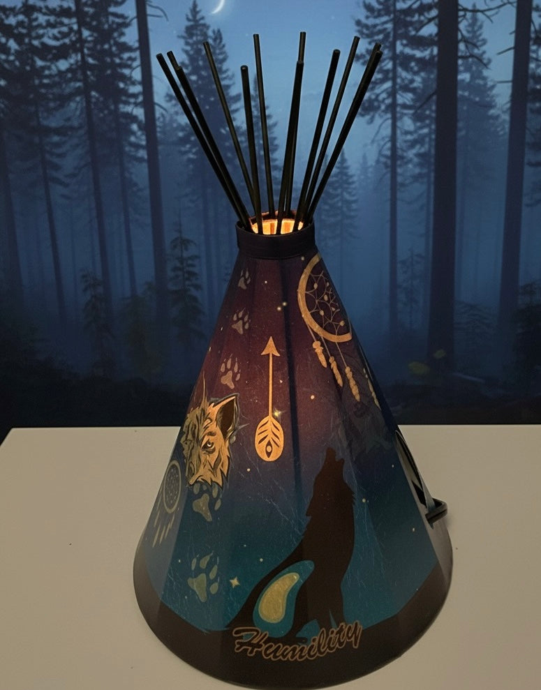Wolf Teepee Lamp-2