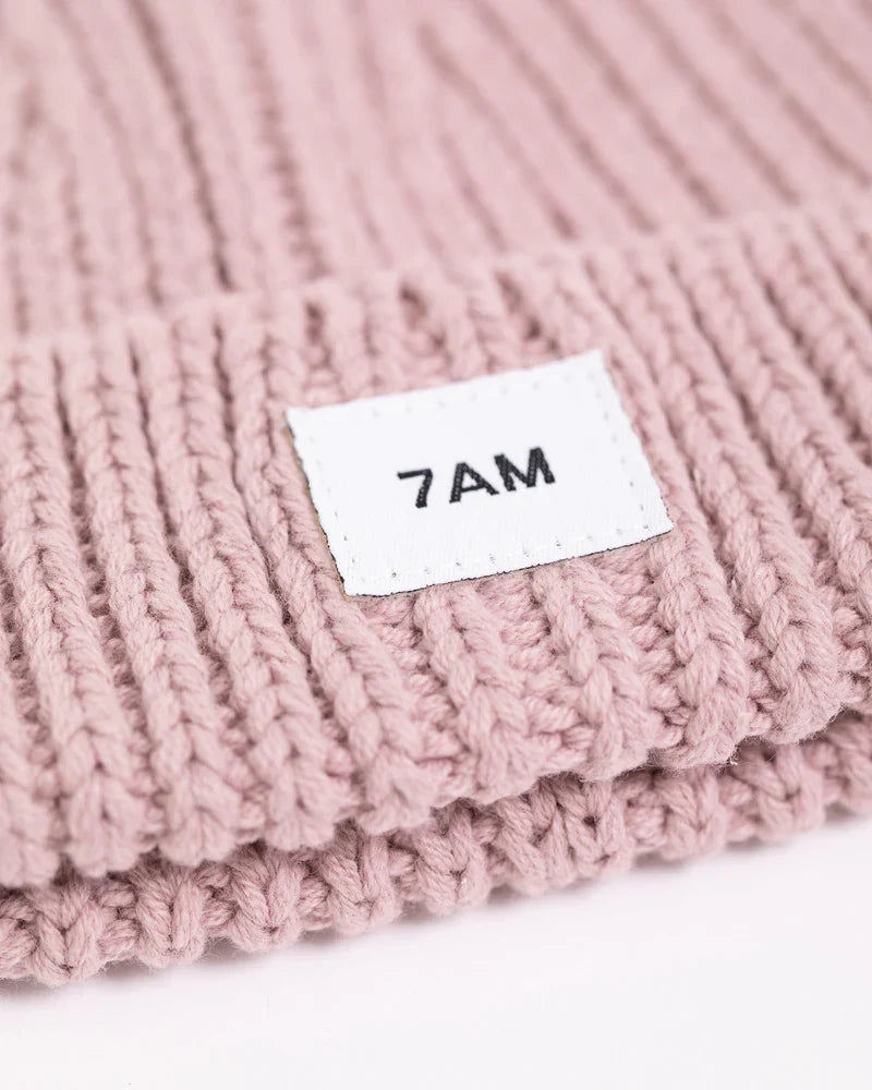 Chunky Beanie | Ash Rose | 7am-2