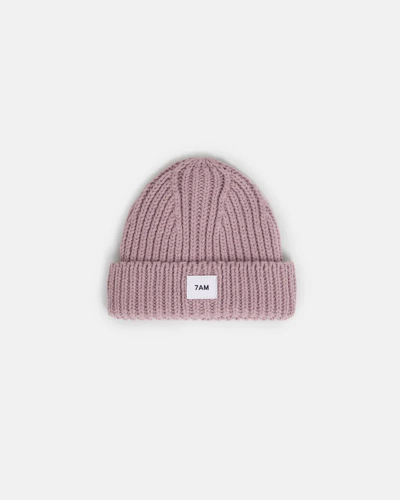 Chunky Beanie | Ash Rose | 7am-1