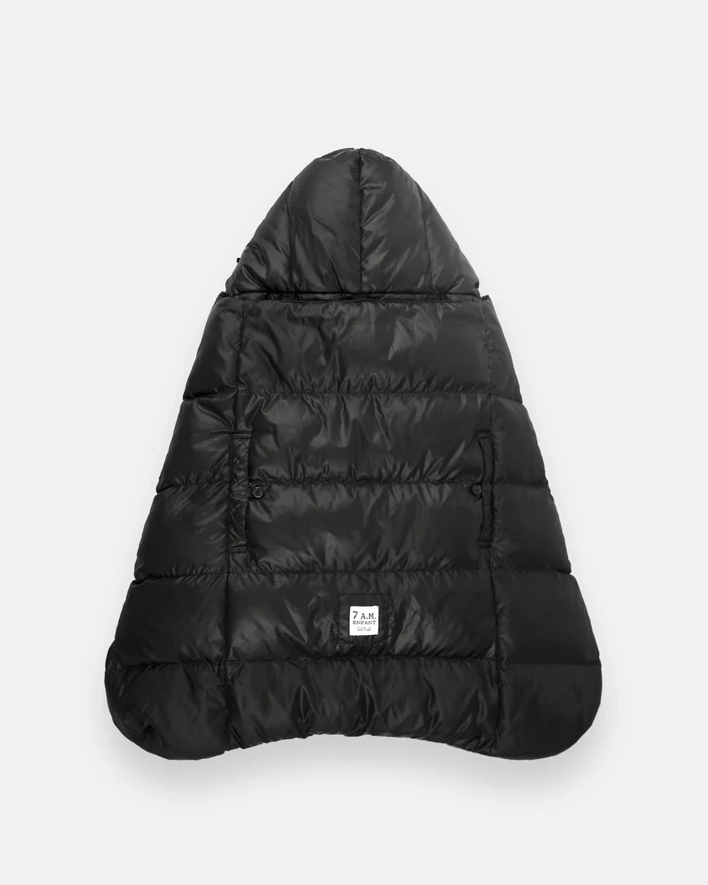 K-Poncho - Plush | 7am Enfant |  Heavy Weight Black-1