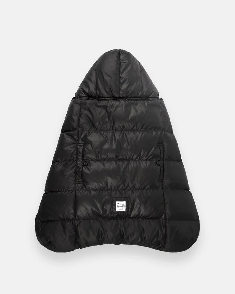 K-Poncho - Plush | 7am Enfant |  Heavy Weight Black-1