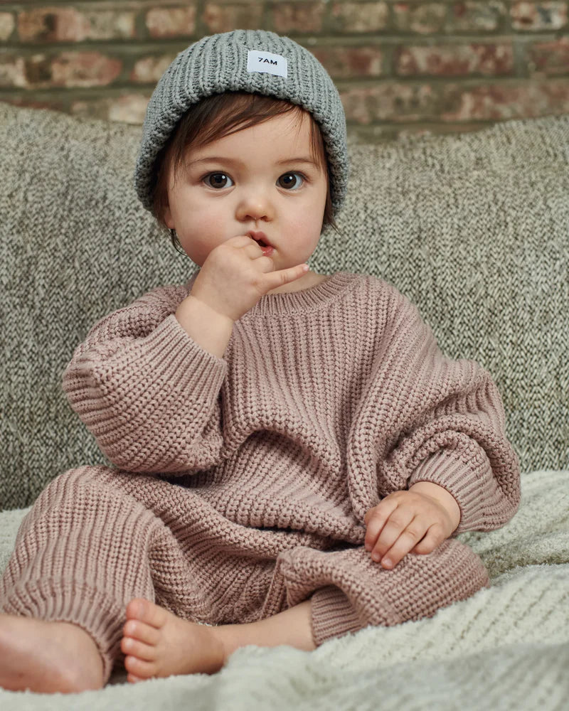 Chunky Beanie | Heather Grey | 7am-2