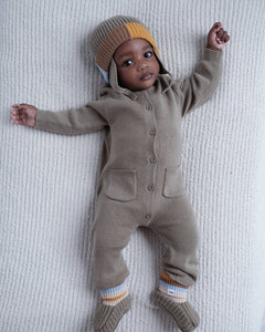 Chunky Long Sleeve Ribbed Jumpsuit | Olive | 7AM-4