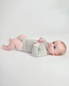 Hug Me Long Sleeve Bodysuit | Light Heather Grey | 7AM-4