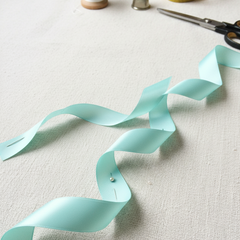 30 Meter Double Face Aqua color Ribbon Roll#314-2