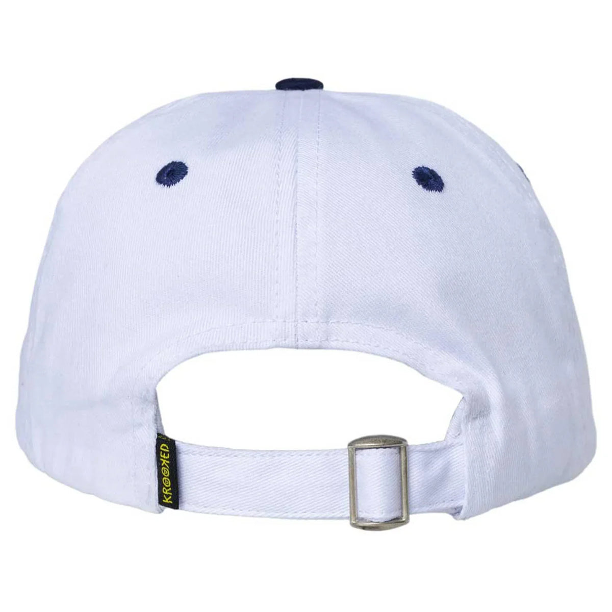 Krooked 'Sun Heart' Snapback Cap - White/Navy-2