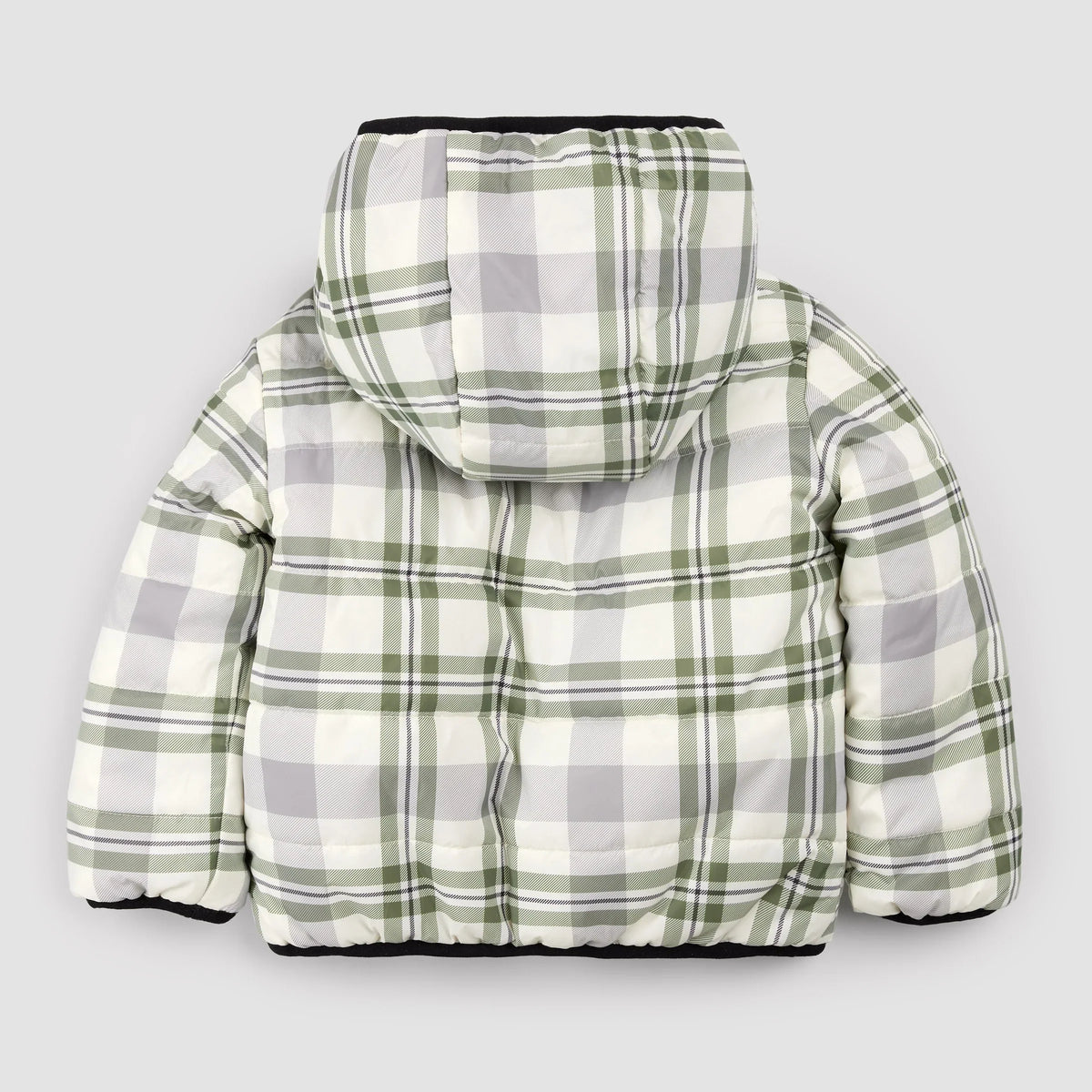 Reversible Jacket | Winter Moss Plaid Print on Black | Miles the Label-4