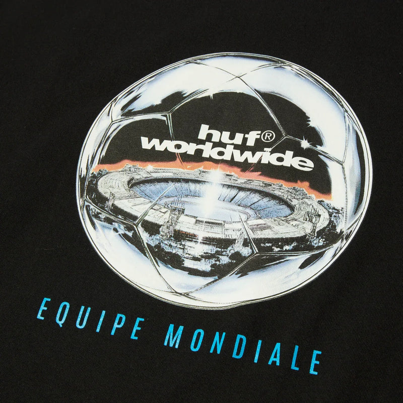 HUF 'Equipe Mondiale' Tee - Black-3