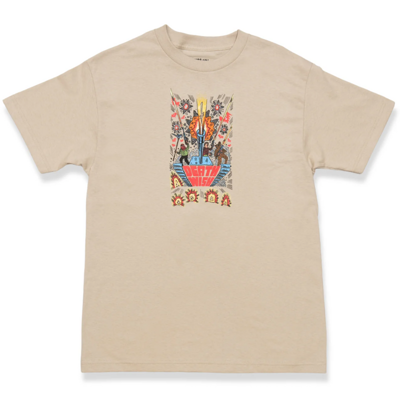 Deathwish 'To Get Tough' Tee - Beige-1