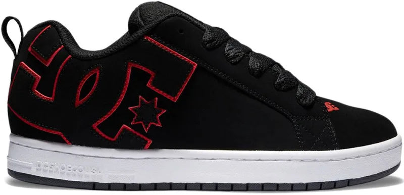 DC Shoes 'Court Graffik' Shoes - Black/Red/White-1