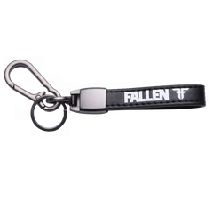 Fallen Carabiner Key Ring - Silver/Black-1