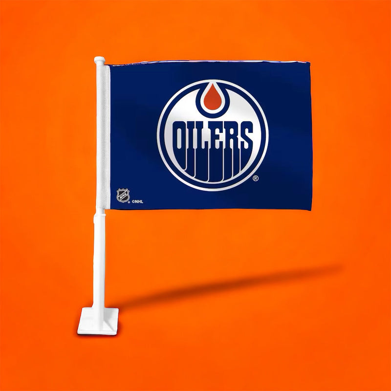 Blue Oilers Car Flag-2