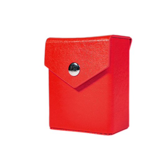 Hero Red Deck Box + Belt Loop - Hard Shell Faux Leather-7