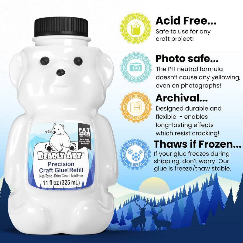 Bearly Art Precision Craft Glue - THE REFILL-2