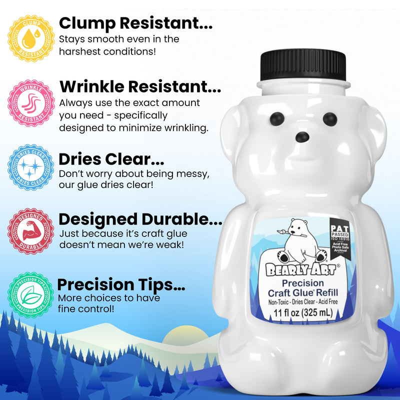 Bearly Art Precision Craft Glue - THE REFILL-3