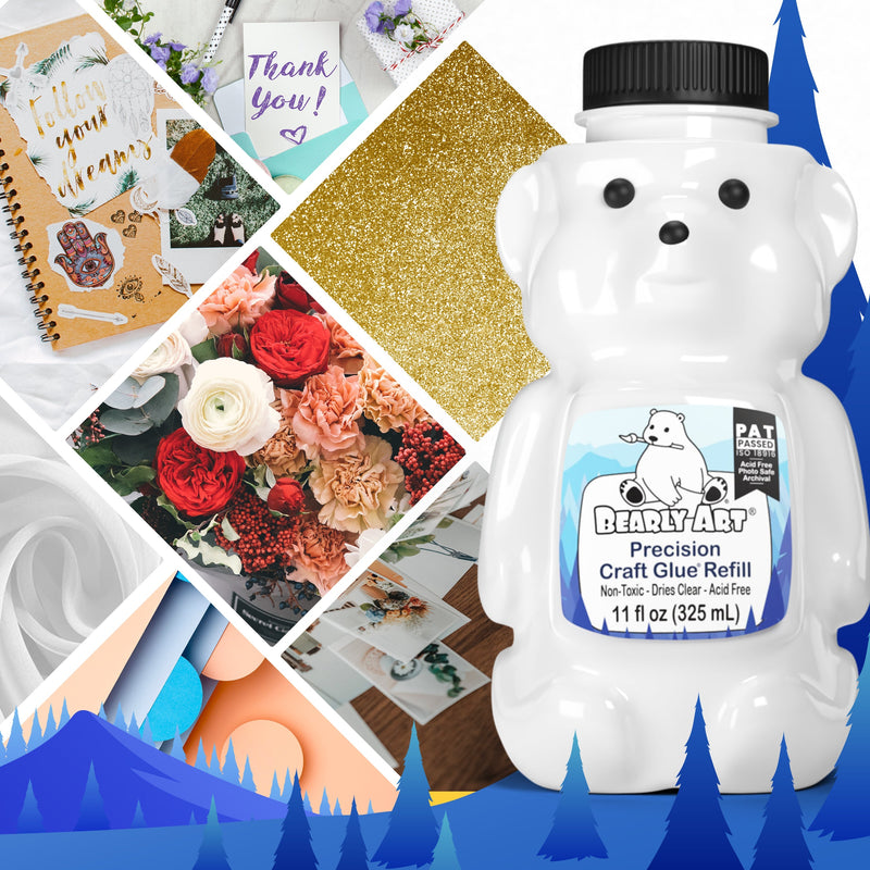 Bearly Art Precision Craft Glue - THE REFILL-6
