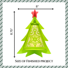 CrafTreat Lanternes en papier à faire soi-même - Sapin de Noël-6