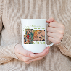 Never Waste a Friday Night Comic Mug-1
