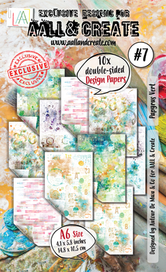 AALL and Create - A6 Design Paper - Papyrus Vert-1