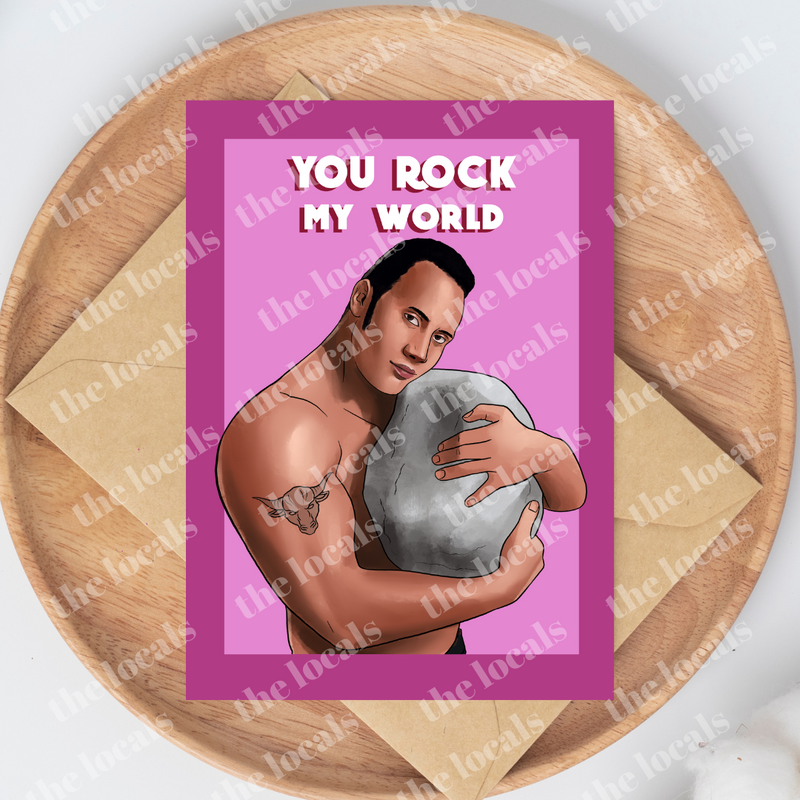 You Rock My World Greeting Card-1