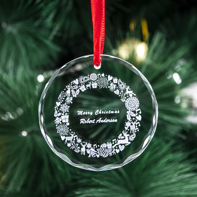 Christmas Ornament Crystal Pendant-3