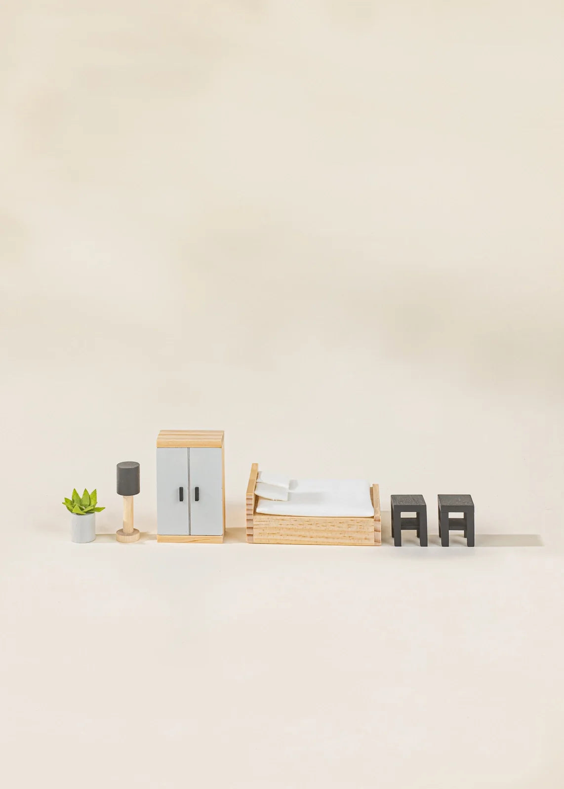 Wooden Doll House Master Bedroom Furniture & Accessories (9) | Coco Village-1