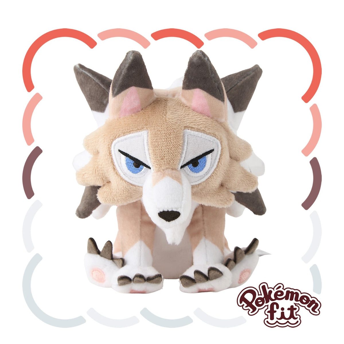 Pokémon Plush - Pokemon Fit - Lycanroc (Midday Form) (No.745)-1