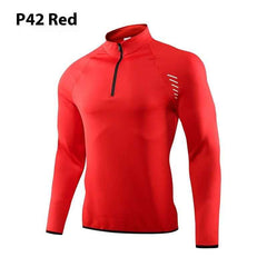 Half-Zip Quick-Dry Workout Top – Outdoor Running & Fitness Activewear-1