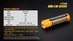 Fenix ARB-L18-3500U USB Rechargeable Li-ion 18650 Battery-5