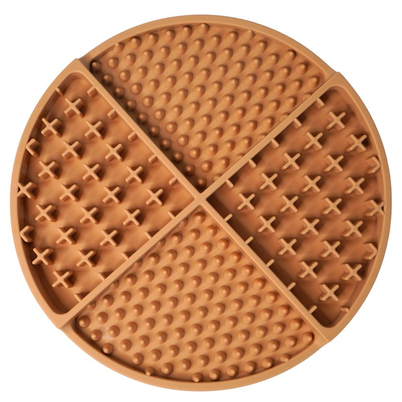 8" Silicone Lick Mat - Khaki-1