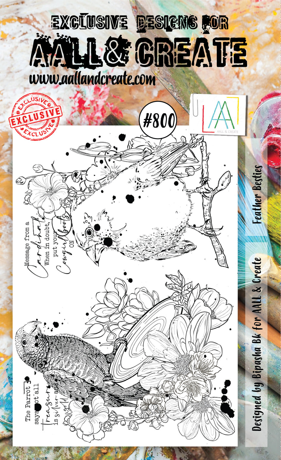 AALL and Create Stamp Set - 800 - Feather Besties-1